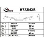 ODI Podium Flight Handlebars H702MXB