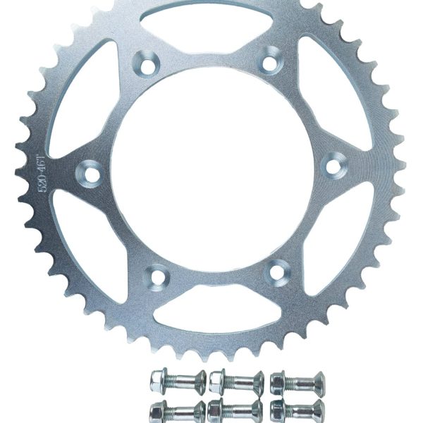 Steel Rear Sprocket + Bolts