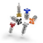 S3 Lever and MC adjusters kit AJP BRAKTEC Blue