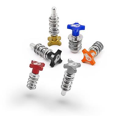 S3 Lever and MC adjusters kit AJP BRAKTEC Silver