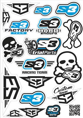 S3 Logo Stickers