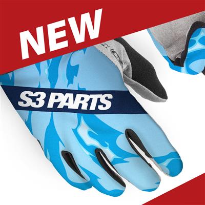 S3 Billy Bolt GLOVES ROCK BB "VERANITO" BLUE — Size XL