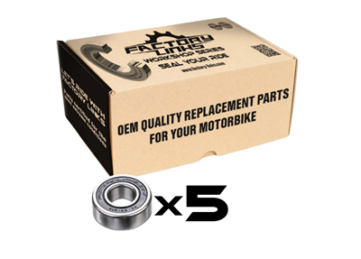 Factory Links Front wheel Bearing Pack (x5) KTM, HVA ,Gas Gas 93-25