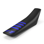 One Gripper Seat Cover - RIBBED Black/Blue