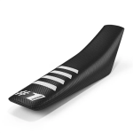 One Gripper Seat Cover - RIBBED Black/White