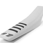 Ribbed Seat Cover - White/Black