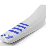 Ribbed Seat Cover - White/Blue