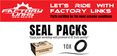 Factory Links Workshop series Seal Pack (x10) KTM,GG,HVA,Beta (Front wheel)